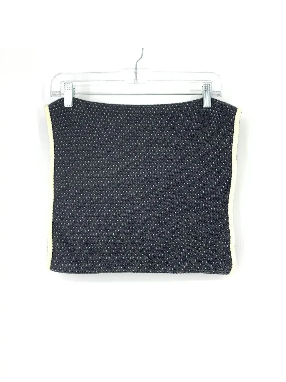 Ivivva Girls One Size OS Dream Embracer Neck Scarf Knit Reversible Black Gray